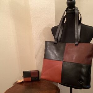 PATRICIA NASH Leather Braden Tote with Wallet